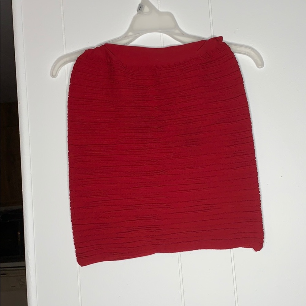 Red skirt